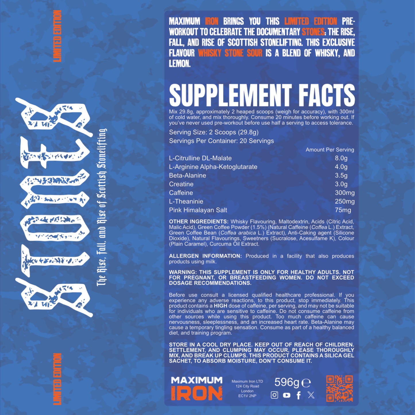 Limited Edition STONES Pre-Workout